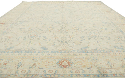 9 x 11 Vintage-Inspired Oushak Rug 80945