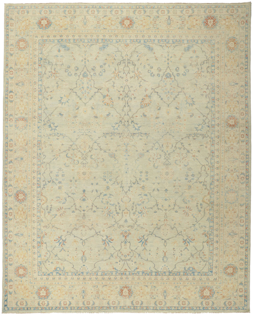 9 x 11 Vintage-Inspired Oushak Rug 80945