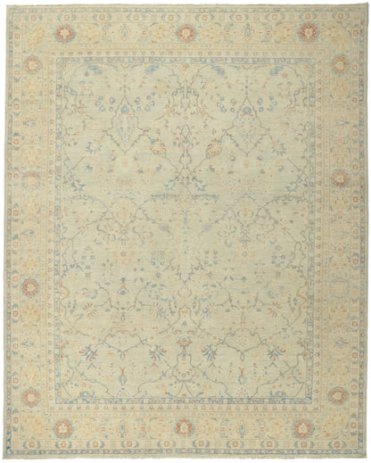 9 x 11 Vintage-Inspired Oushak Rug 80945