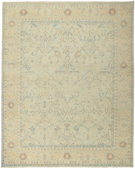 9 x 11 Vintage-Inspired Oushak Rug 80945