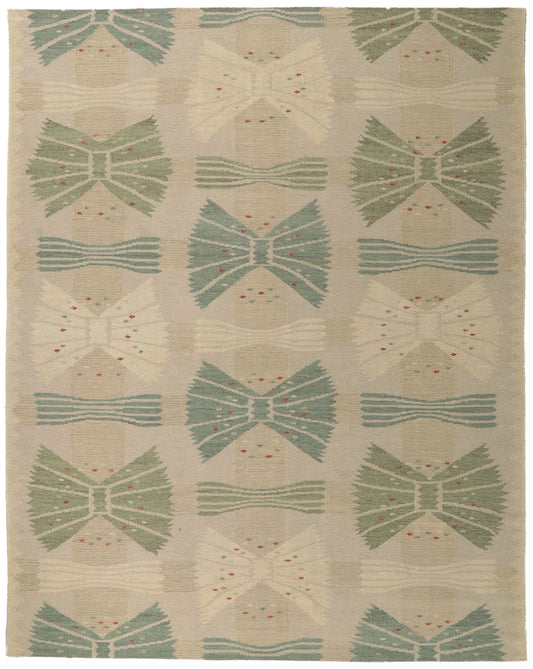 9 x 11 Scandinavian Modern Swedish Inspired Kilim Rug 30797
