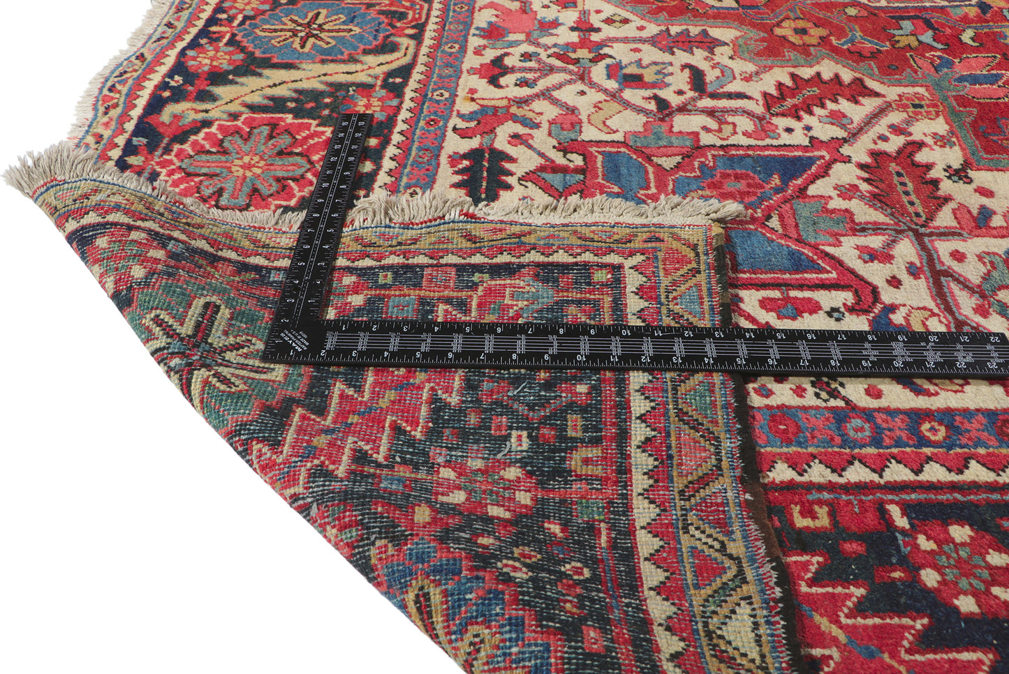 9 x 12 Antique Persian Heriz Rug 78308