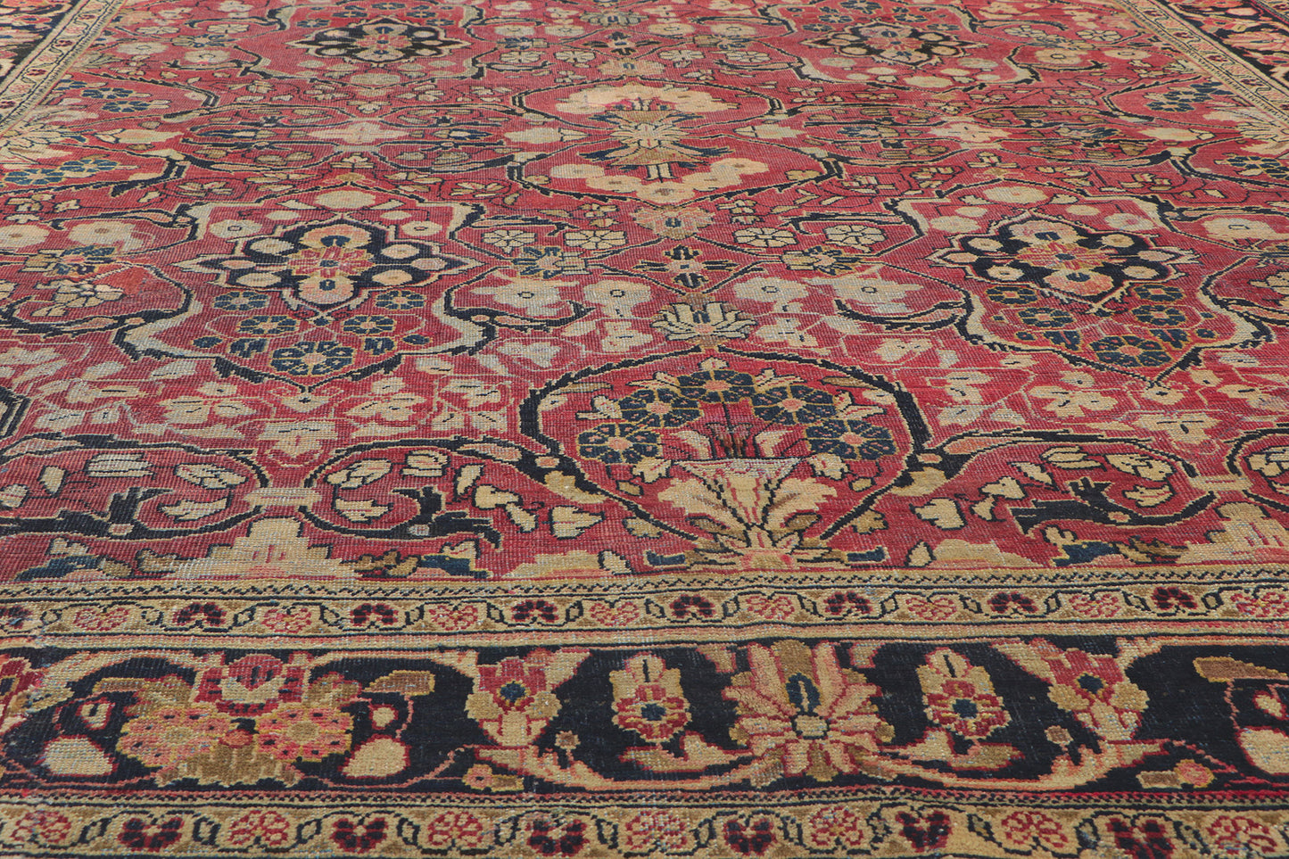9 x 12 Antique Persian Mahal Rug 61168