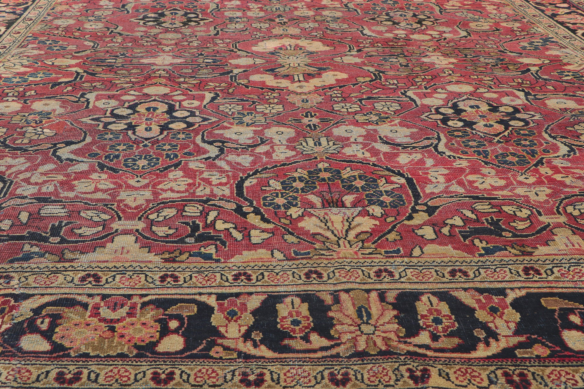 9 x 12 Antique Persian Mahal Rug 61168