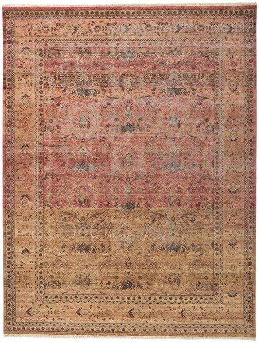 9 x 12 Vintage-Inspired Distressed Rug 30778