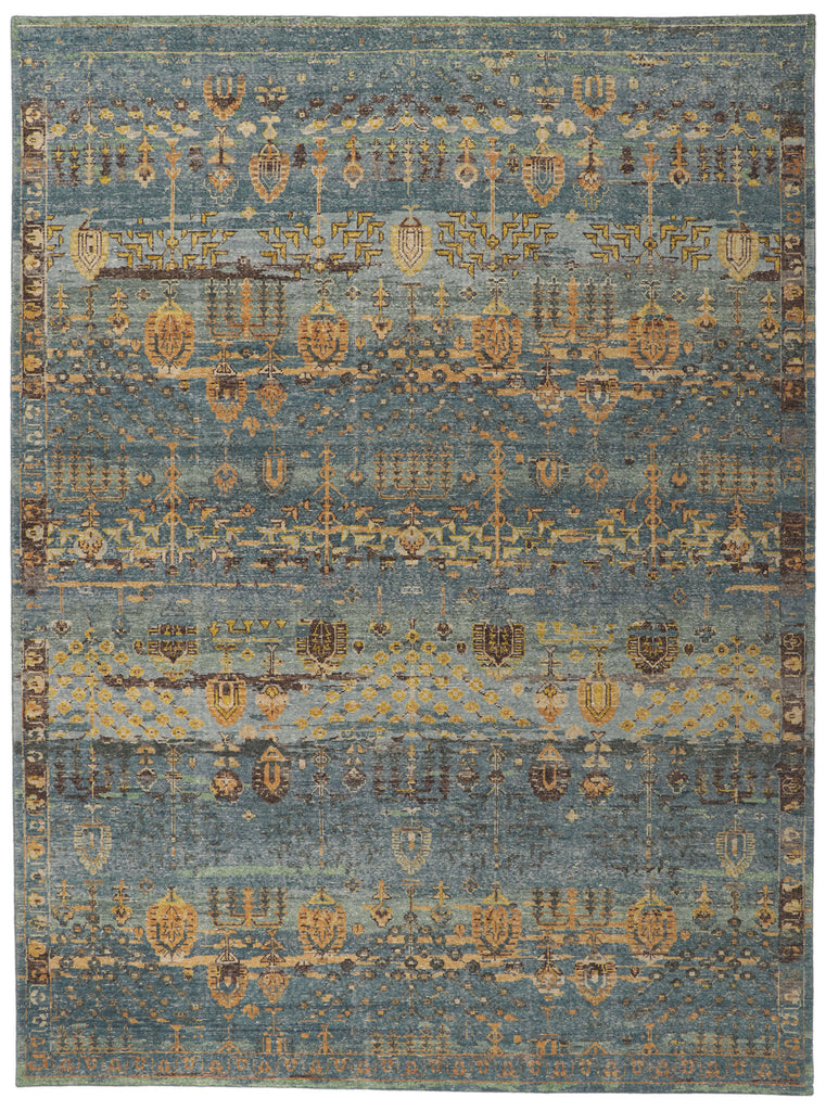 9 x 12 Vintage-Inspired Distressed Rug 30783