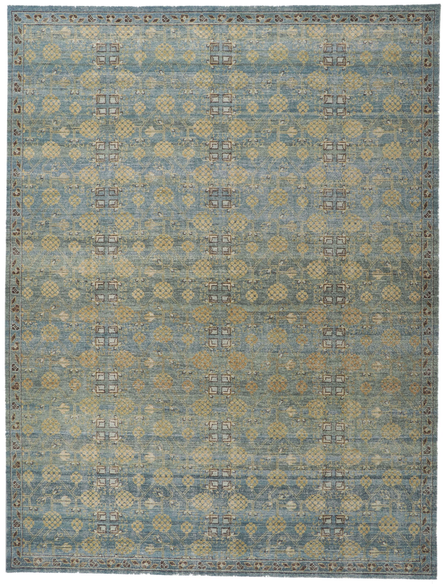 9 x 12 Vintage-Inspired Distressed Rug 30784