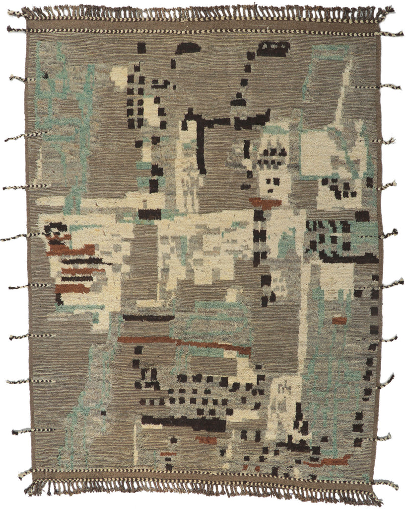 9 x 12 Contemporary High-Low Moroccan Rug 80724