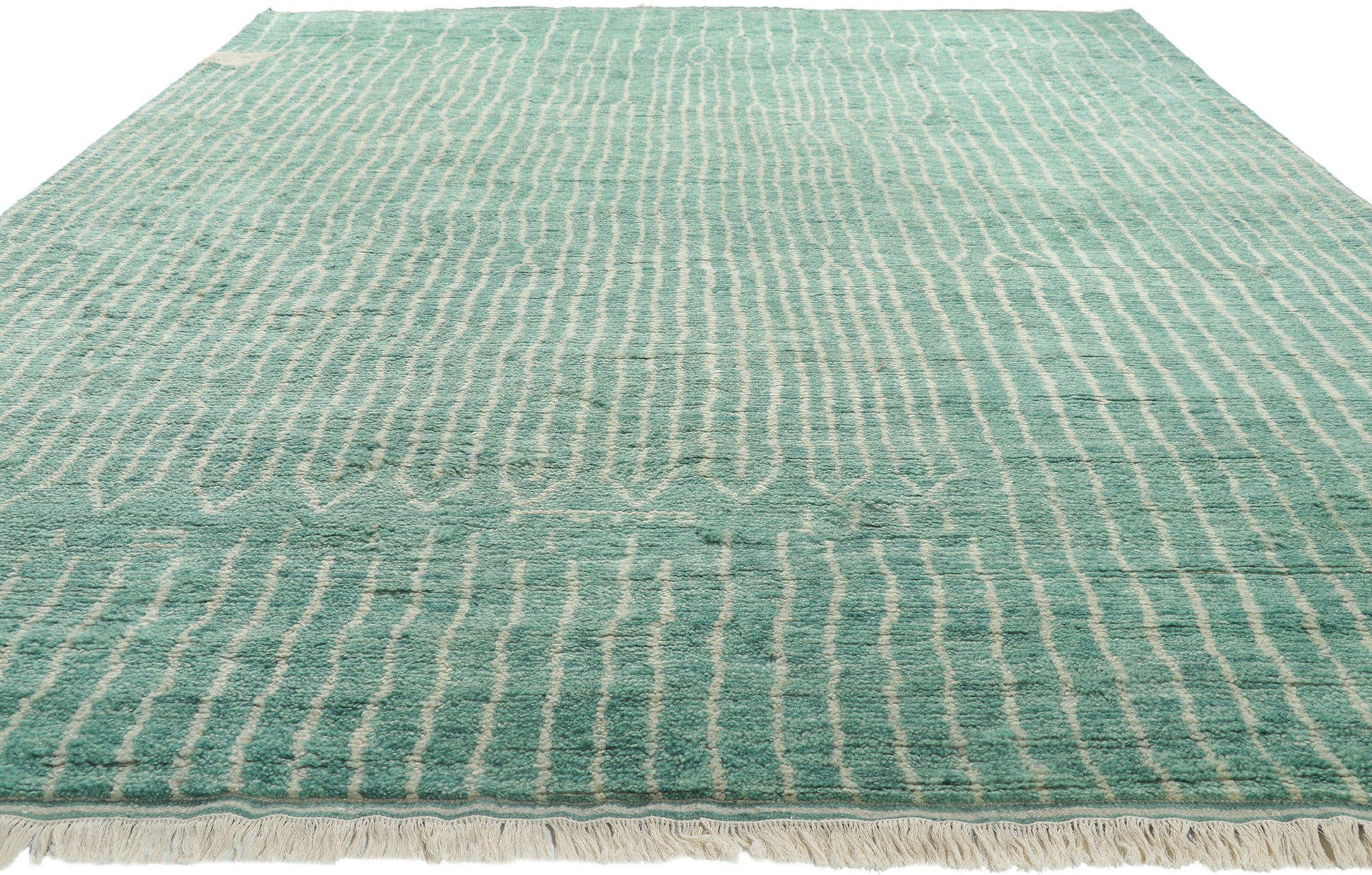 9 x 12 Teal Moroccan Area Rug 30774