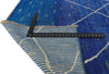 9 x 12 Modern Blue Moroccan Trellis Rug 80703