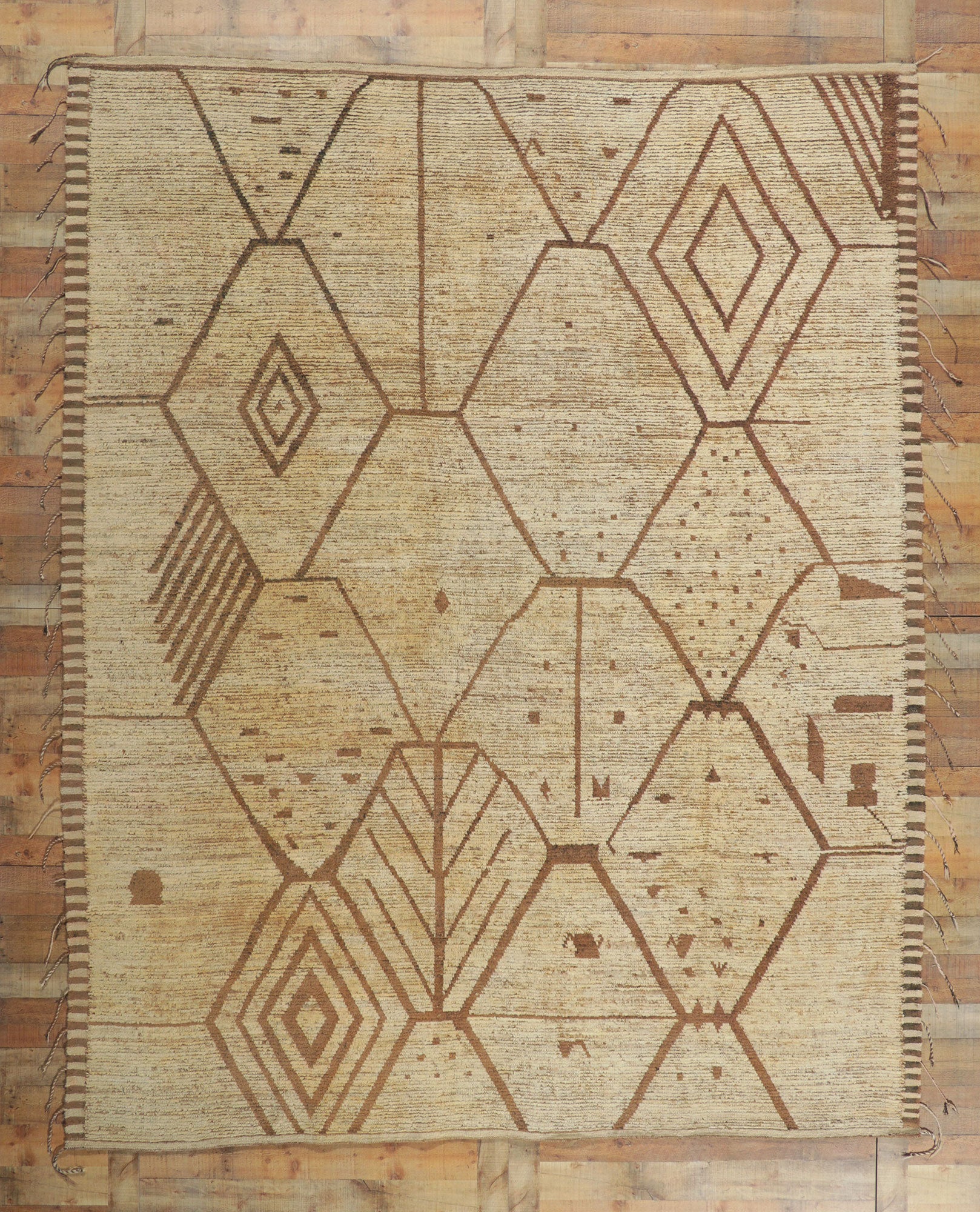 9 x 12 Earth-Tone Moroccan Rug 80803