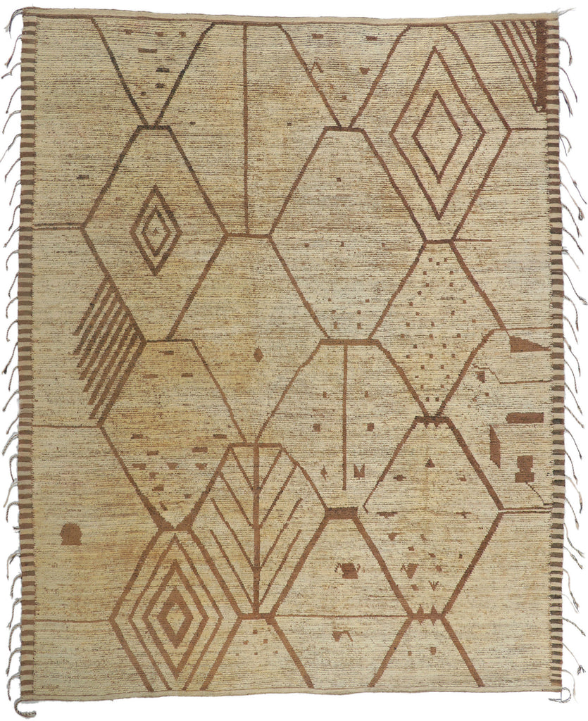 9 x 12 Earth-Tone Moroccan Rug 80803