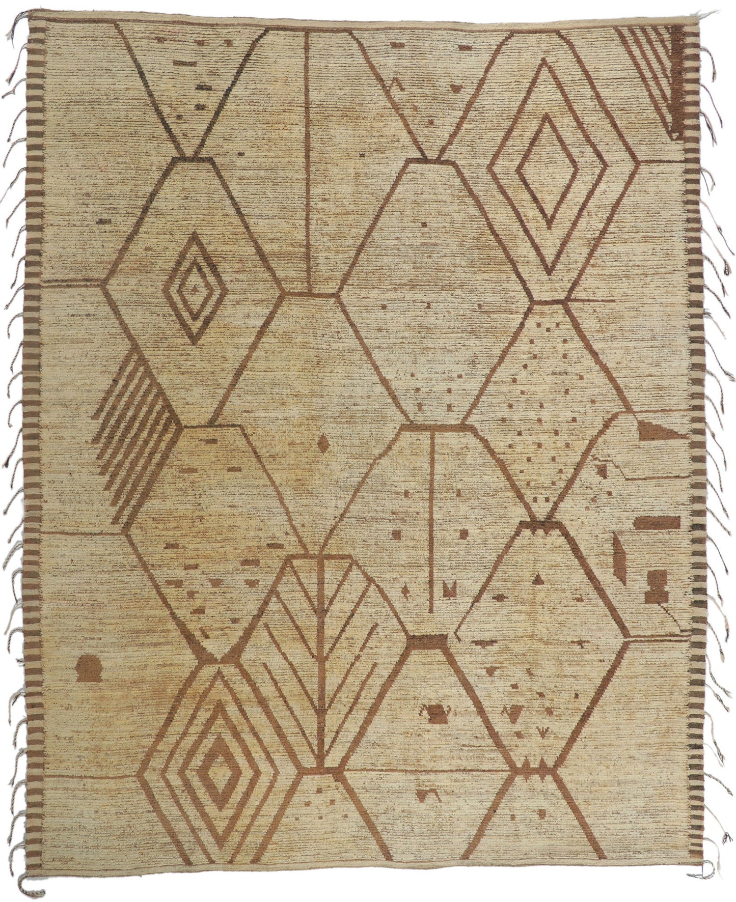 9 x 12 Earth-Tone Moroccan Rug 80803