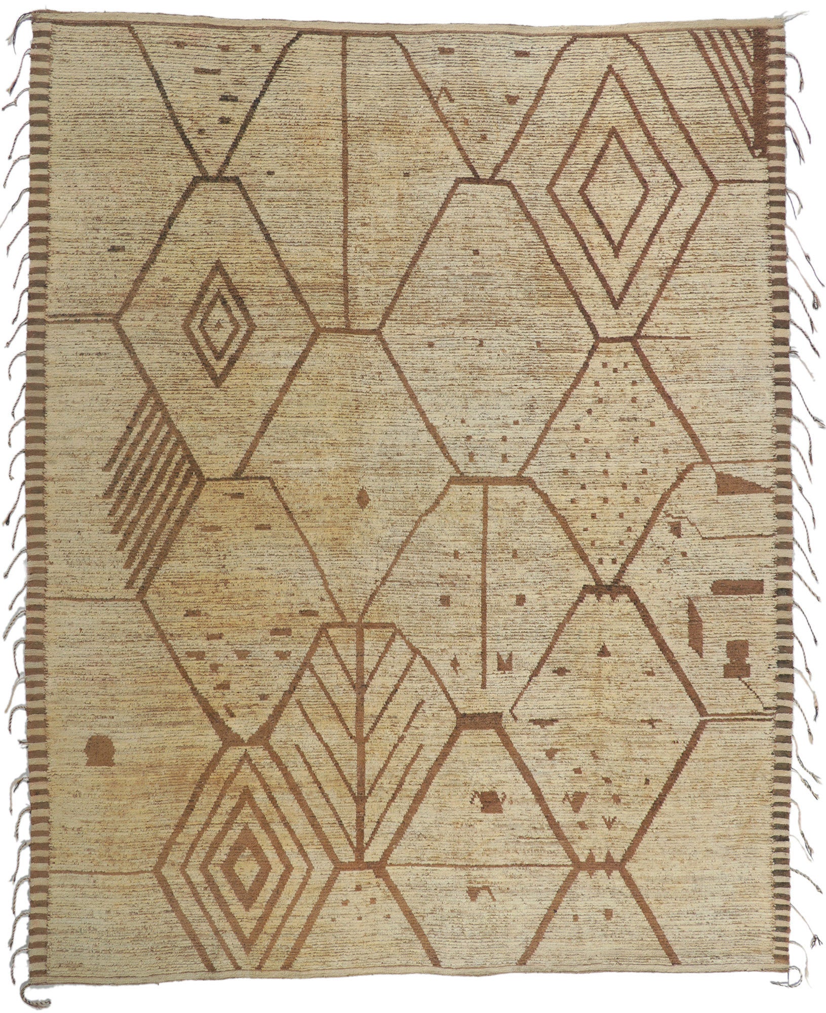 9 x 12 Earth-Tone Moroccan Rug 80803