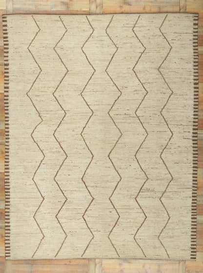 9 x 12 Earth-Tone Moroccan Rug 80808