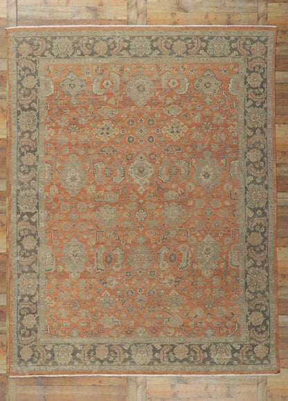 9 x 12 Vintage-Inspired Oushak Rug 30835