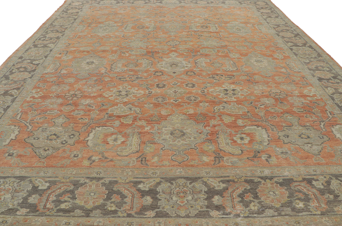 9 x 12 Vintage-Inspired Oushak Rug 30835