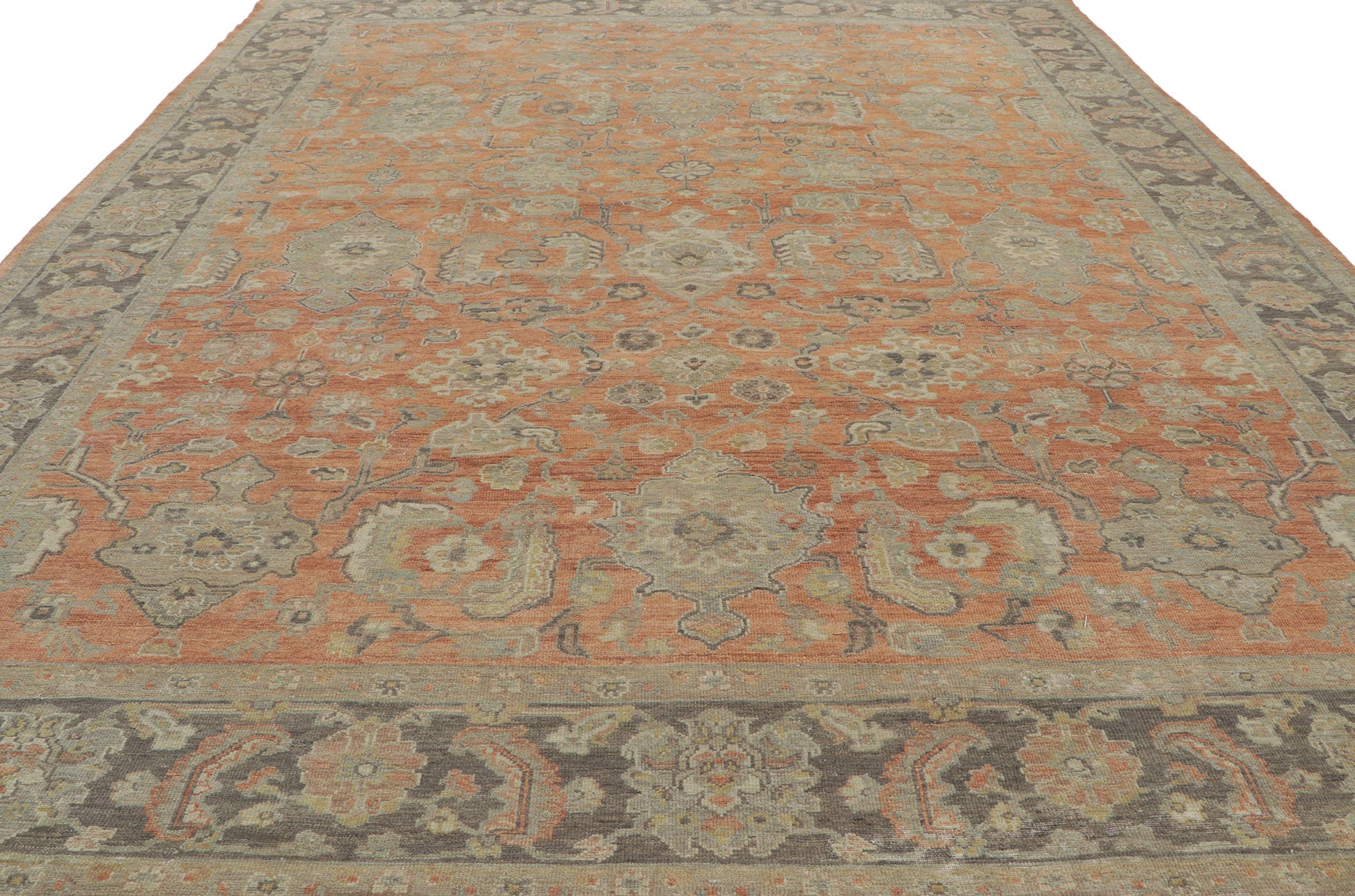 9 x 12 Vintage-Inspired Oushak Rug 30835