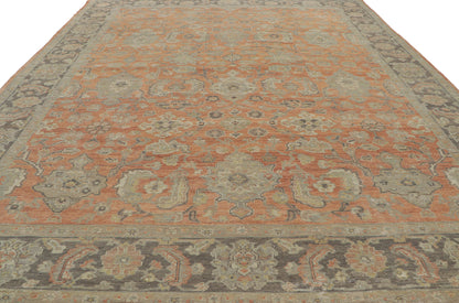9 x 12 Vintage-Inspired Oushak Rug 30835