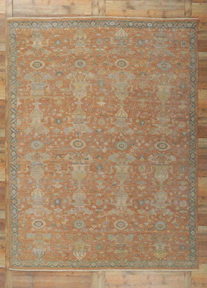 9 x 12 Vintage-Inspired Oushak Rug 30837