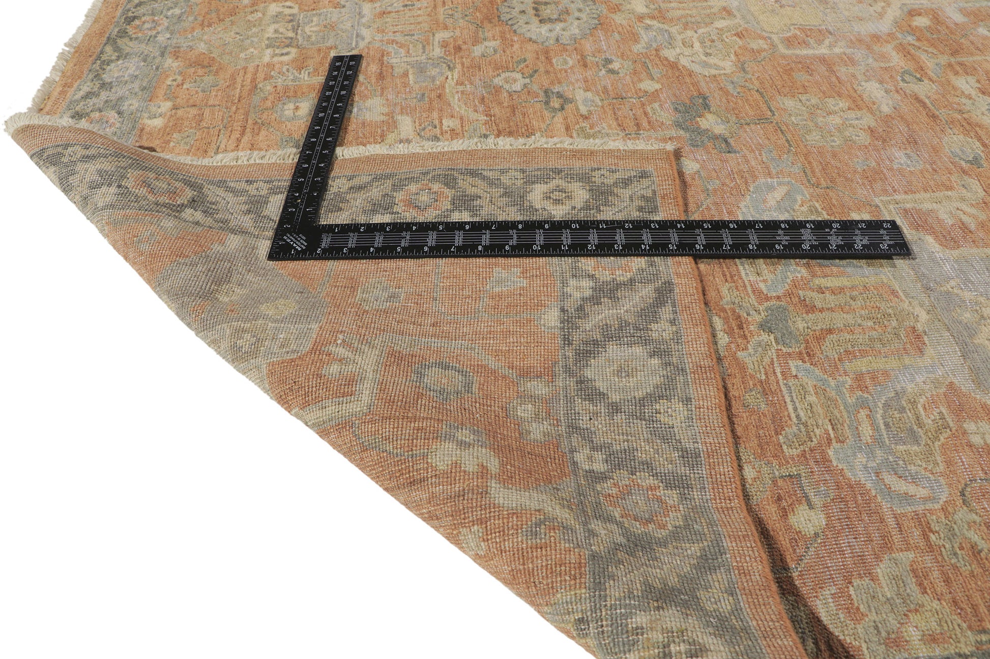 9 x 12 Vintage-Inspired Oushak Rug 30837