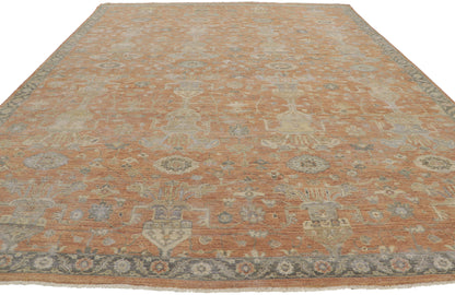 9 x 12 Vintage-Inspired Oushak Rug 30837