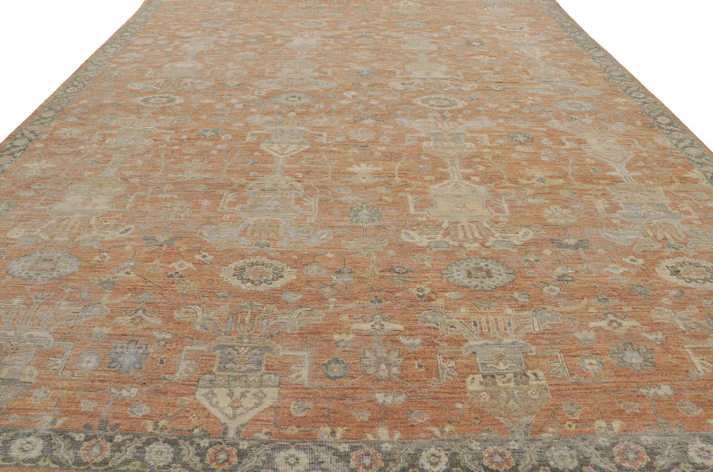 9 x 12 Vintage-Inspired Oushak Rug 30837