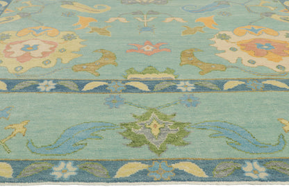 9 x 12 Colorful Oushak Rug 30885