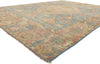 9 x 12 Colorful Blue Oushak Rug 80730