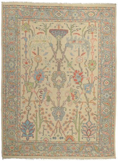 9 x 12 Colorful Oushak Rug 80732