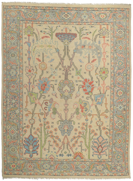 9 x 12 Colorful Oushak Rug 80732