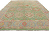 9 x 12 Colorful Green Oushak Rug 80734