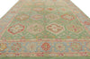 9 x 12 Colorful Green Oushak Rug 80734