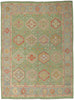 9 x 12 Colorful Green Oushak Rug 80734