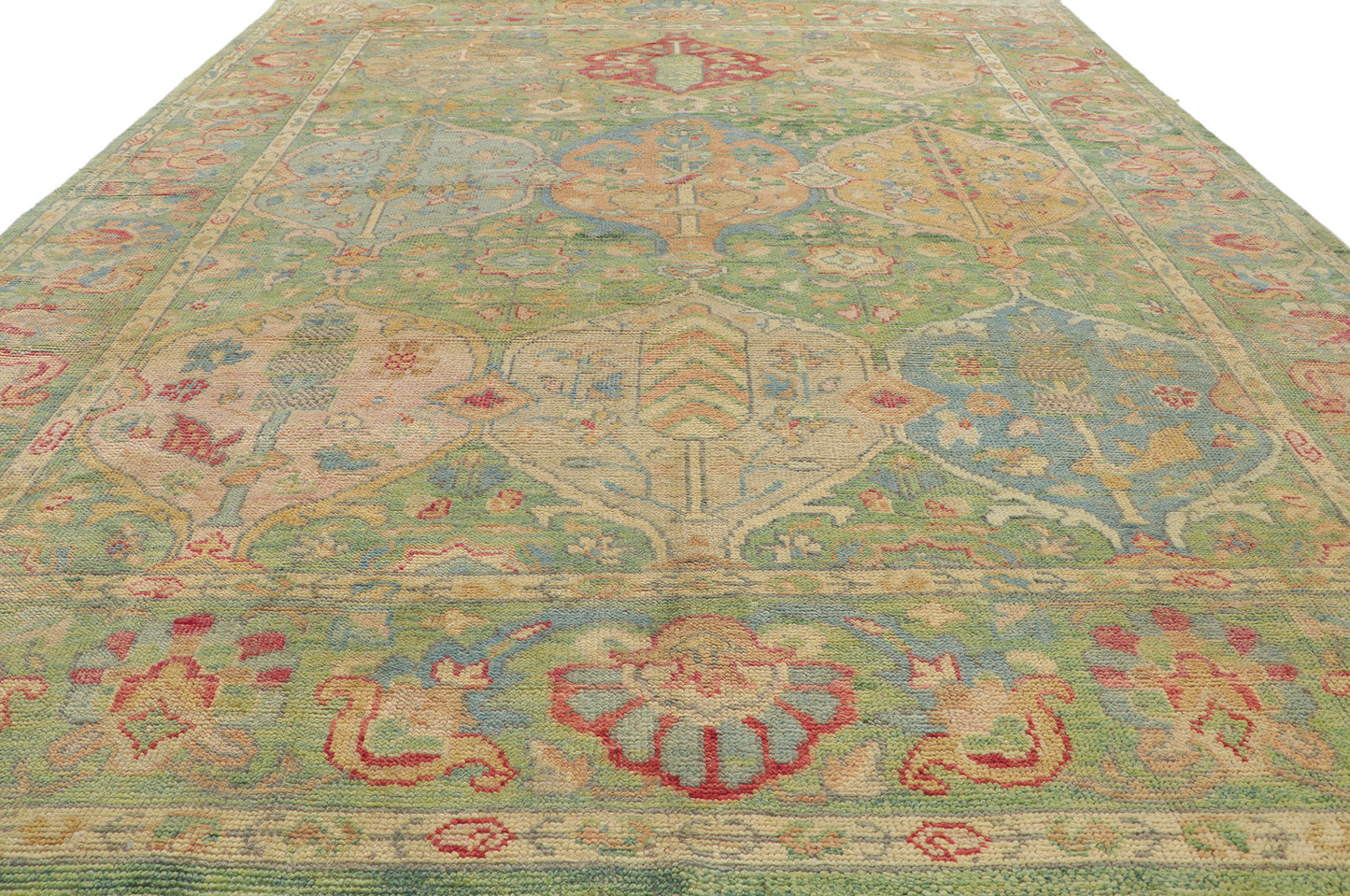 9 x 12 Colorful Oushak Rug 80735