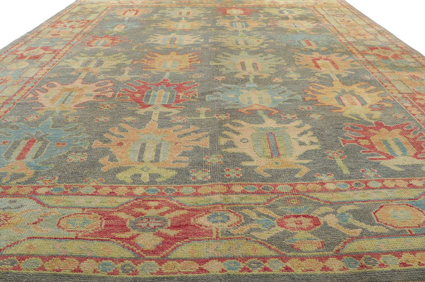 9 x 12 Colorful Oushak Rug 80736