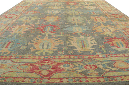 9 x 12 Colorful Oushak Rug 80736