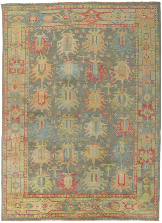 9 x 12 Colorful Oushak Rug 80736