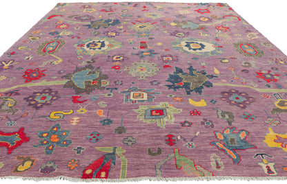 9 x 12 Colorful Oushak Rug 80819