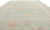 9 x 12 Vintage-Inspired Blue Oushak Rug 80903