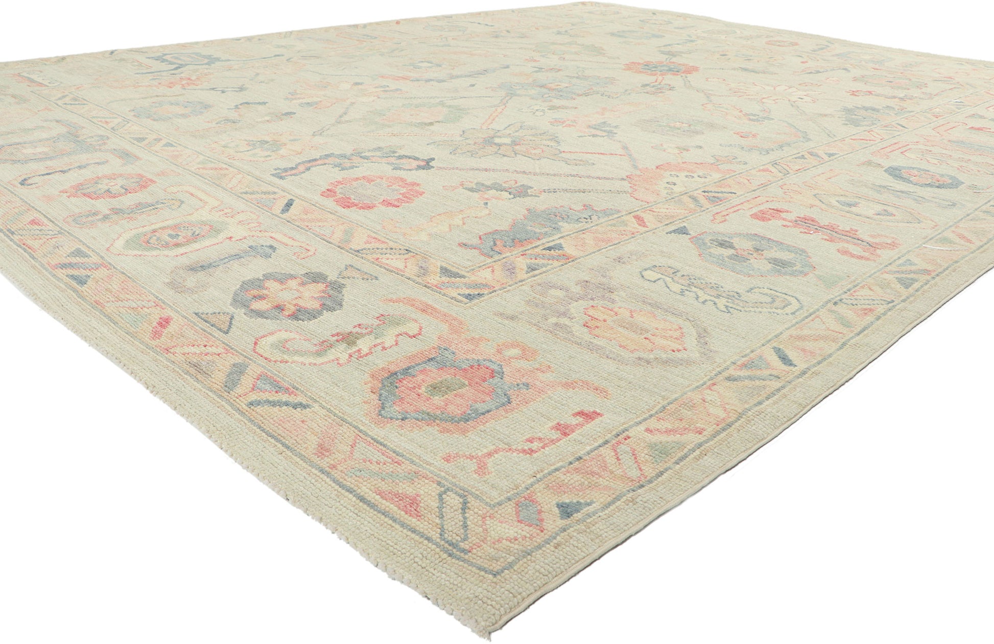 9 x 12 Colorful Oushak Rug 80904