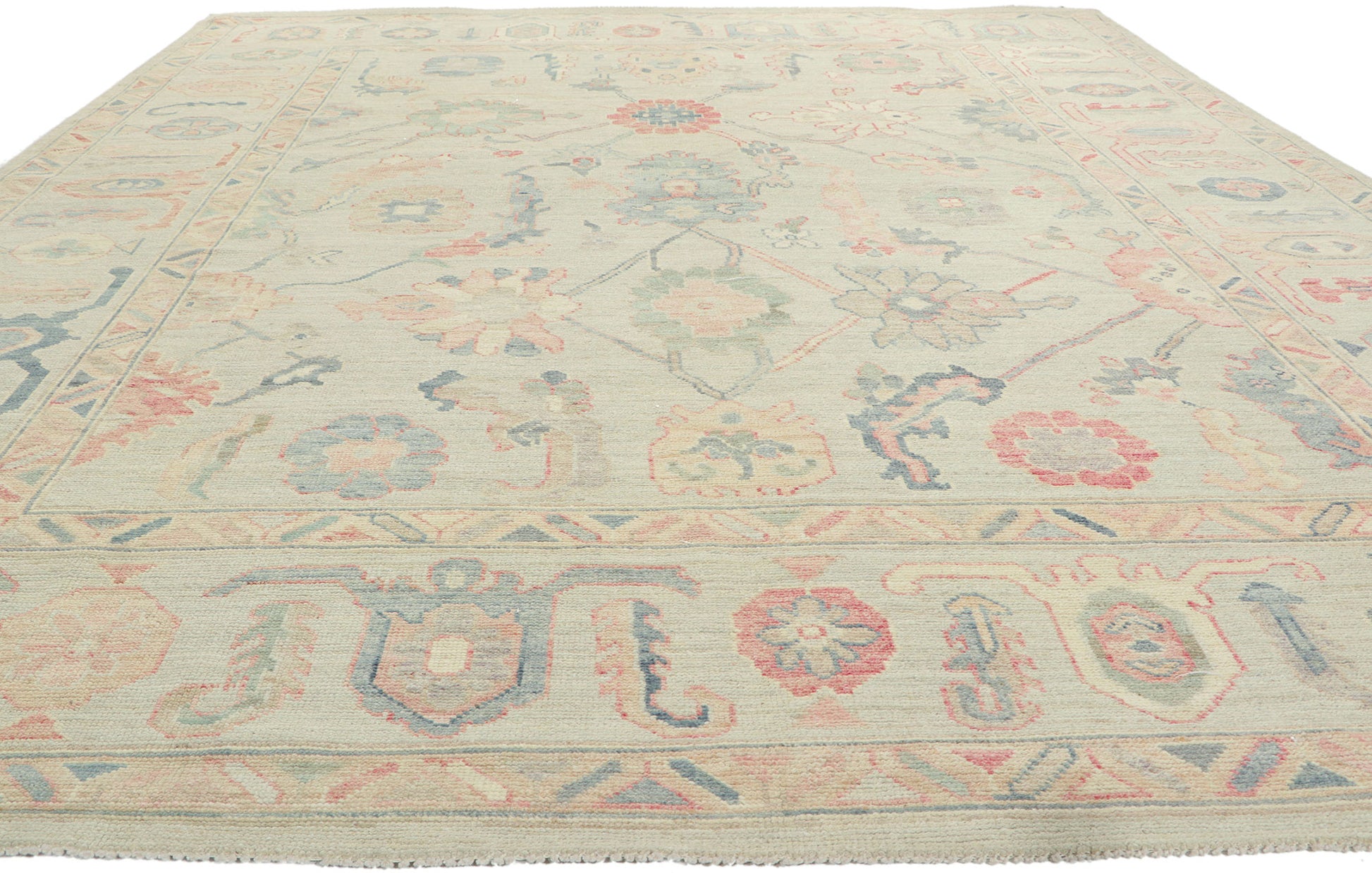 9 x 12 Colorful Oushak Rug 80904