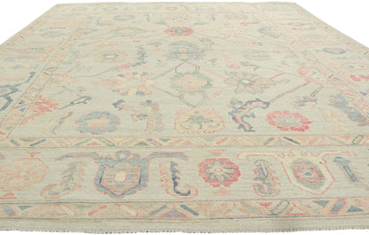 9 x 12 Colorful Oushak Rug 80904