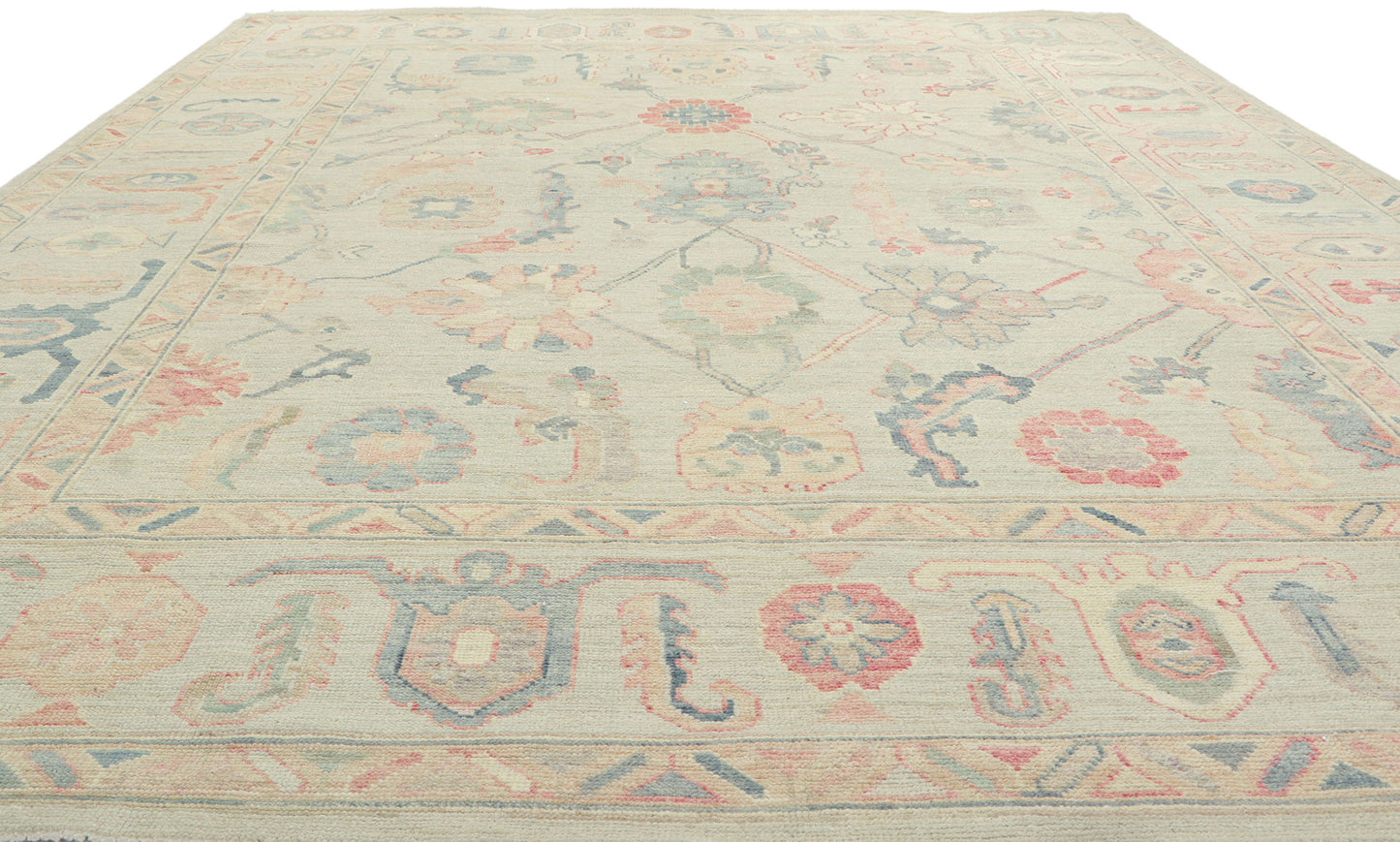 9 x 12 Colorful Oushak Rug 80904