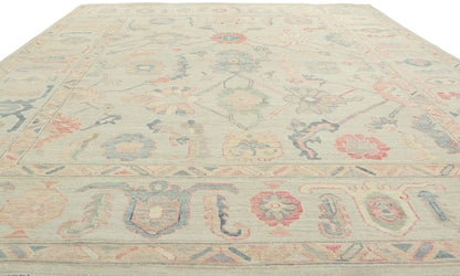 9 x 12 Colorful Oushak Rug 80904