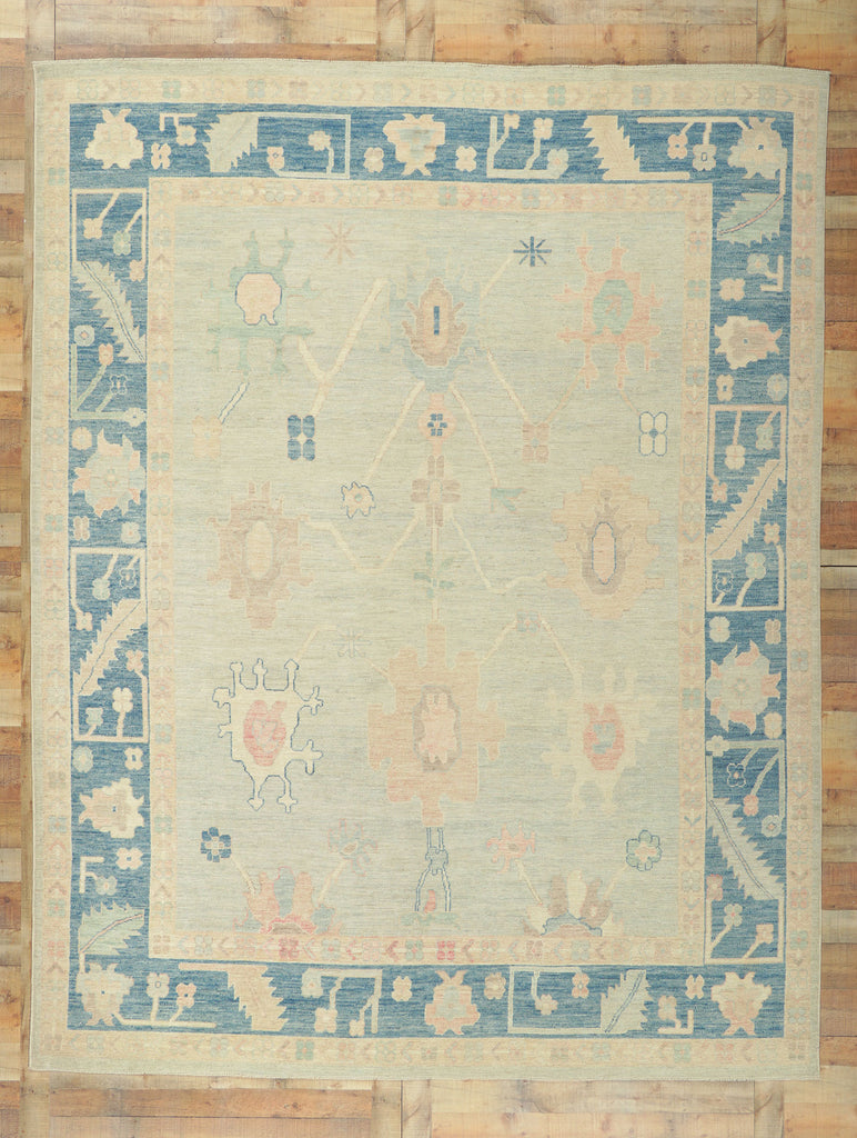 9 x 12 Colorful Oushak Rug 80905