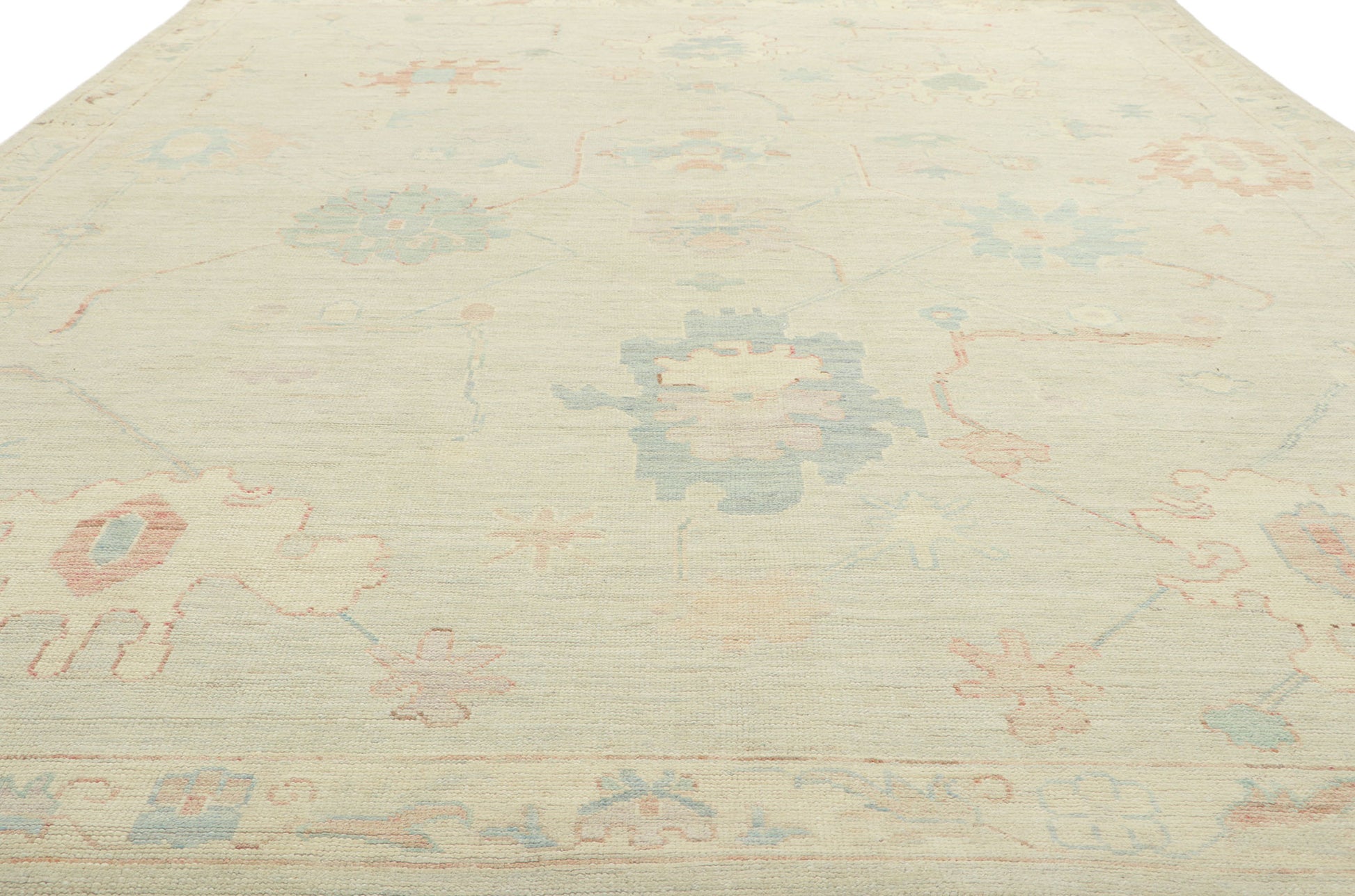 9 x 12 Colorful Oushak Rug 80906