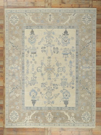 9 x 12 Vintage-Inspired Oushak Rug 80908