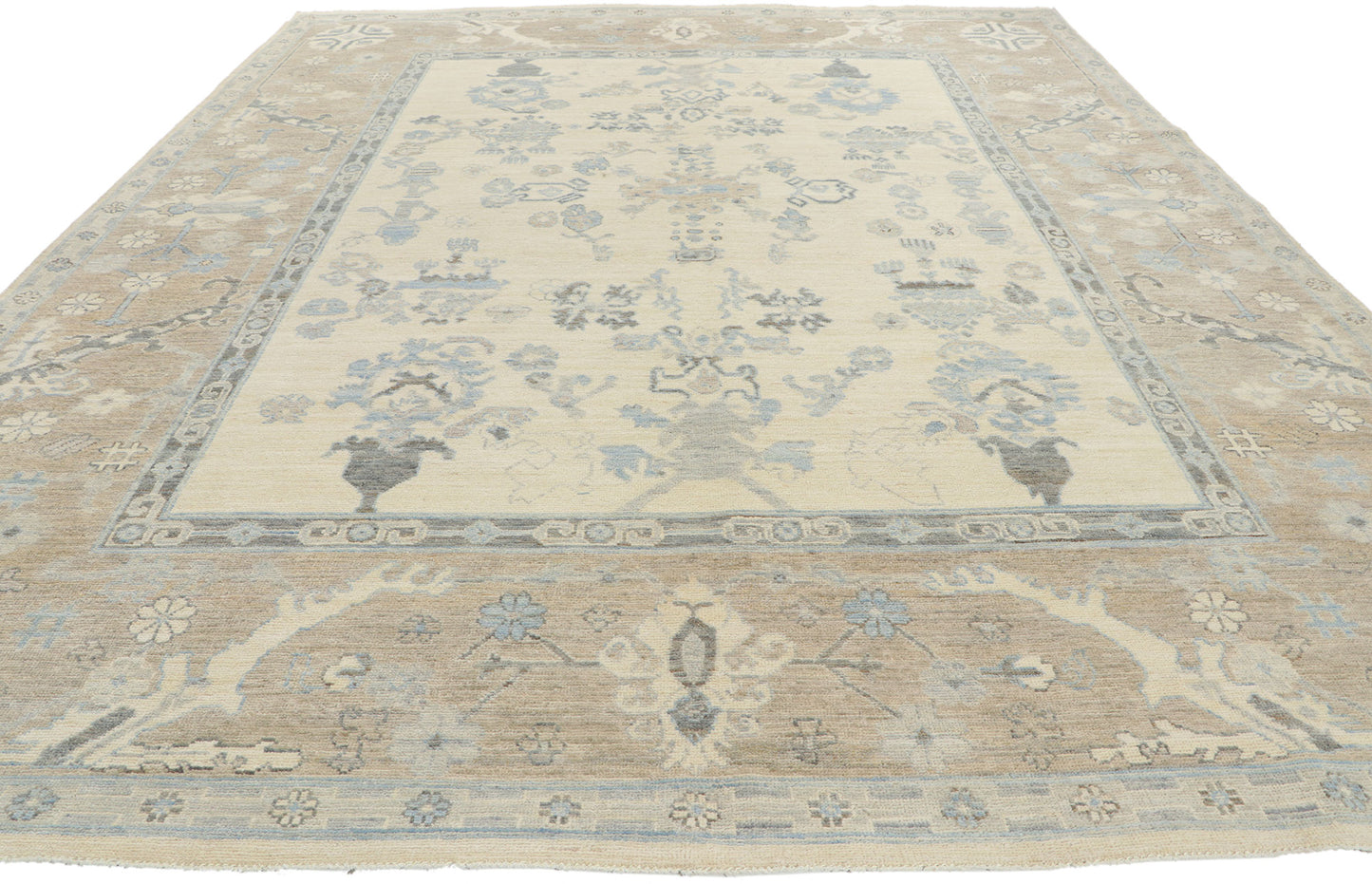9 x 12 Vintage-Inspired Oushak Rug 80908