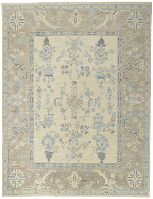 9 x 12 Vintage-Inspired Oushak Rug 80908